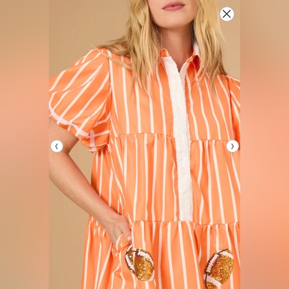 New Striped Sequin 🏈 Dress - Picture 2 of 4